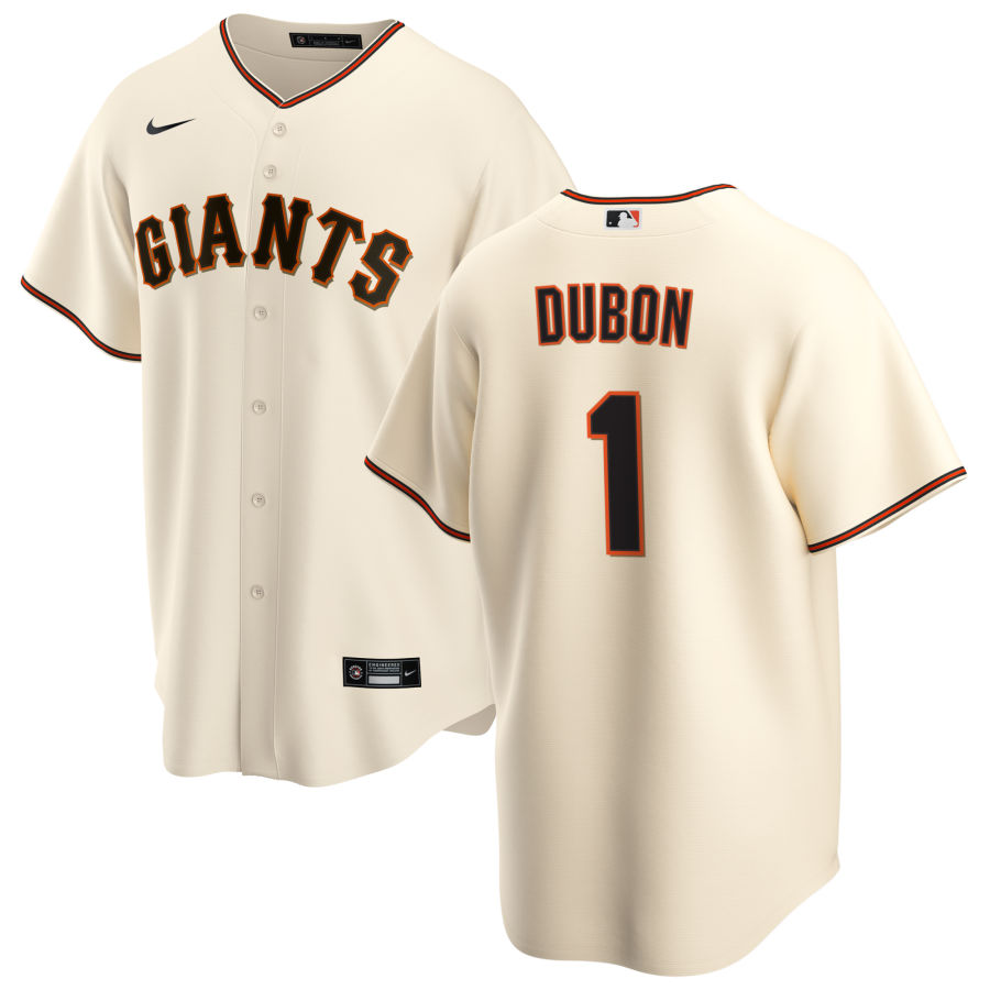 Nike Men #1 Mauricio Dubon San Francisco Giants Baseball Jerseys Sale-Cream